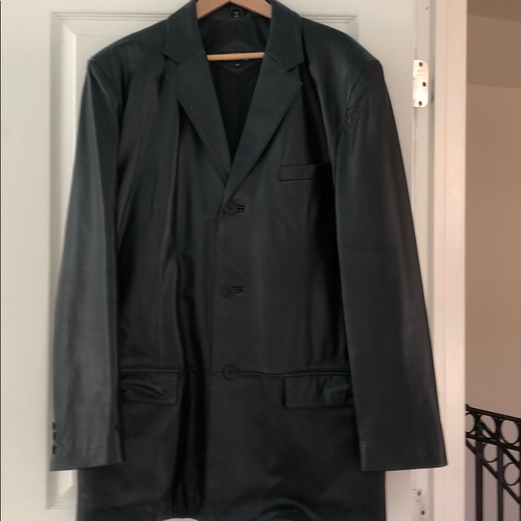 CITY JONES NEW YORK Other - MEN’s JONES NEW YORK GENUINE LEATHER BLAZER JACKET